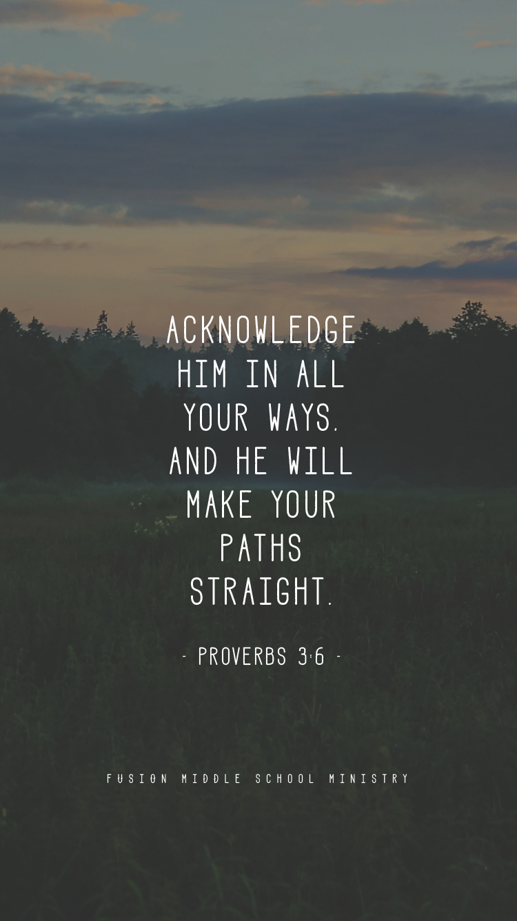 Acknowledge Him